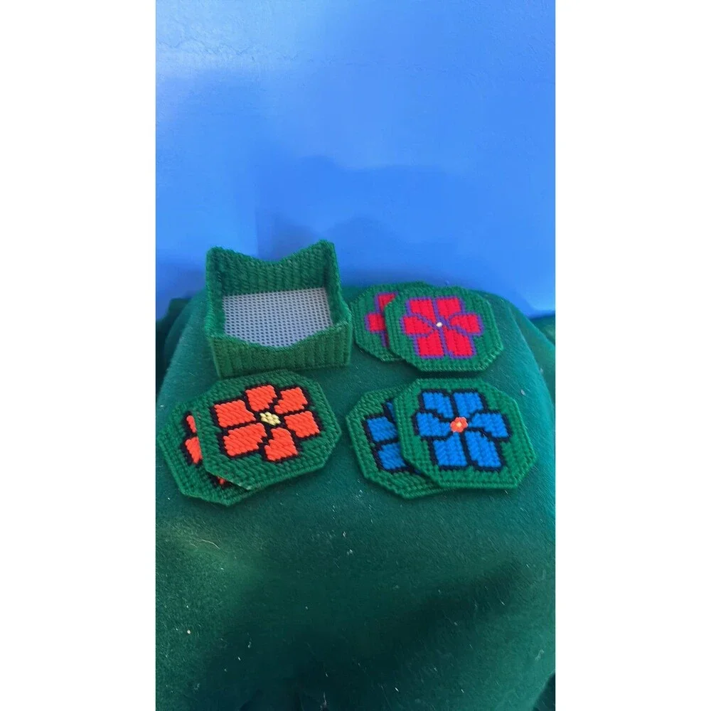Drink Coaster Set Spring Flowers Colorful Flowers Set of 6